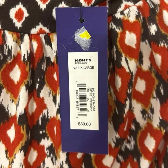 Apt 9 Babydoll Boho Beaded Tie Neck Halter Top Summer New Size XL - Picture 12 of 12